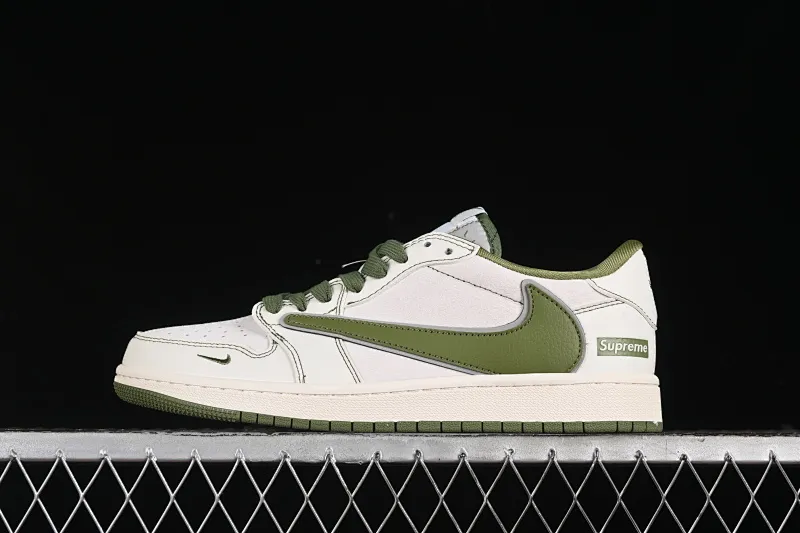 All categories Air Jordan Jordan series basketball shoes Air Jordan 1 Low High-end customized low-top sneakers Travis Scott x Fragment Design x Air Jordan 1 Low OG SP AJ1 Joe 1 Supreme joint-off-white green hook low-top cultural casual sneakers XZ2268-002
